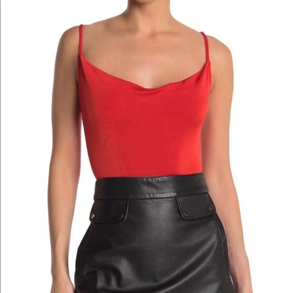Free people cowls in the club bodysuit small s red - Picture 2 of 3